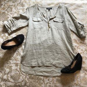 Casual khaki colored spring top!
